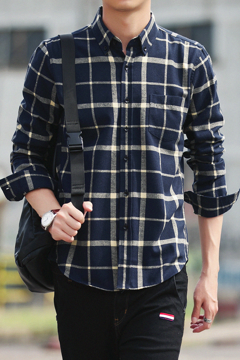 Multi-Color Plaid Flannel Shirt